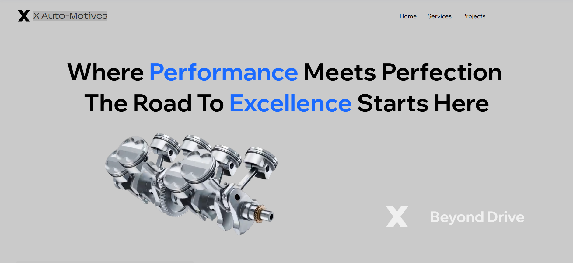 X Auto-Motives - Wix Website