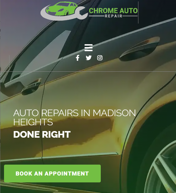 Chrome Auto Repair — Automotive Service Website