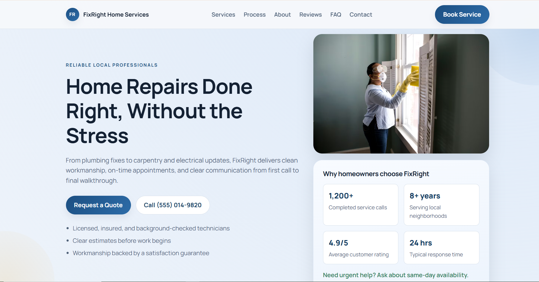 FixRight Home Services Website